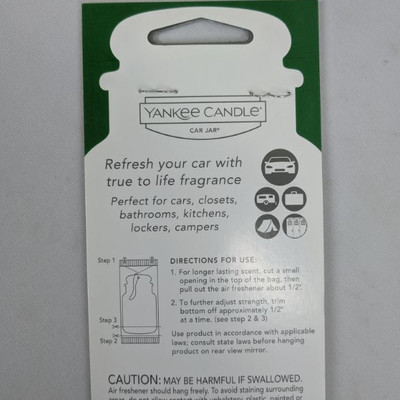 Yankee Candle Car Jar Balsam & Cedar Air Freshener, Set of 3 - New
