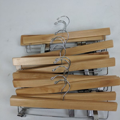 12 Wooden Hangers - New