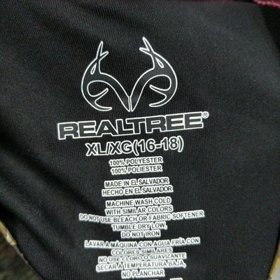 NWT Realtree Max 1 Camo/Pink/Black Long Sleeve Shirt, Wicking, Size XL - New