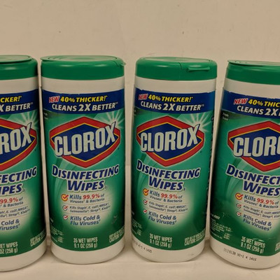 Clorox Disinfecting Wipes, Set of 4 - New