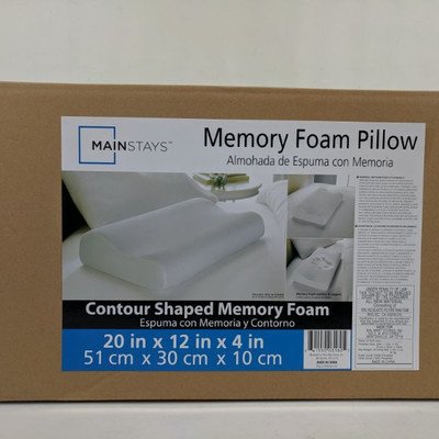 Mainstays Memory Foam Pillow, 20
