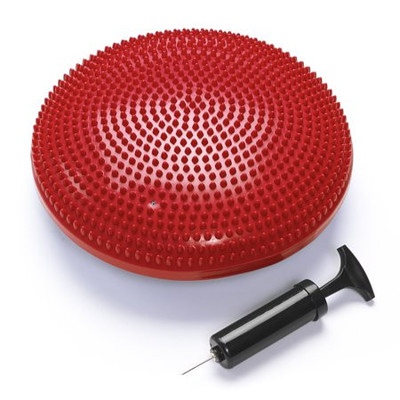 Black Mountain Products Exercise Balance Stability Disc w/ Hand Pump, Red - New