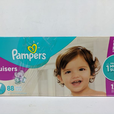 Pampers Cruisers, Size 7, 88 Diapers - New