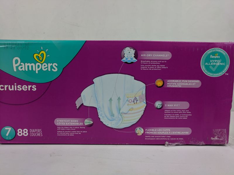 Couches Pampers Cruisers, taille 7 