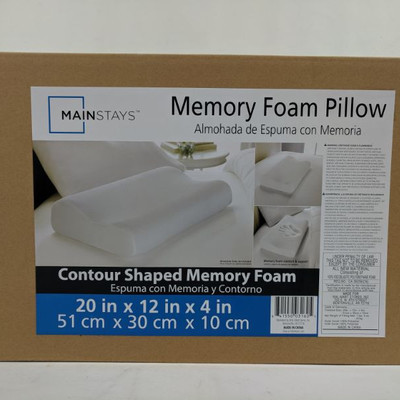 Mainstays Memory Foam Pillow, 20