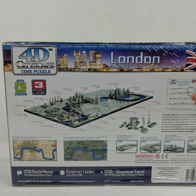4D Cityscape Time Puzzle, London, 1230 Pieces - New