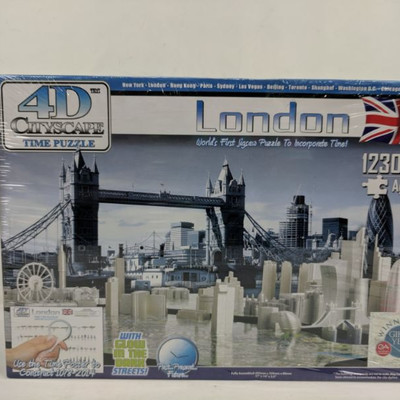 4D Cityscape Time Puzzle, London, 1230 Pieces - New