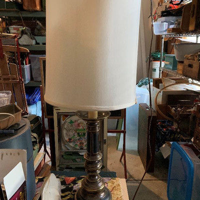 Vintage Brass Heavy Steiffel Lamp