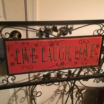 Iron Live Laugh and Love art