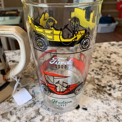 Budweiser Racing Mug & Old Glass Car Cup 
