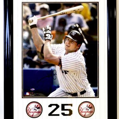 JASON GIAMBI Autographed Photograph in Frame with Steiner COA - D-047