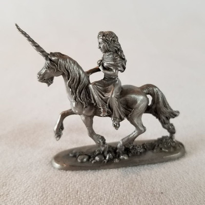 Miniature Pewter Unicorns