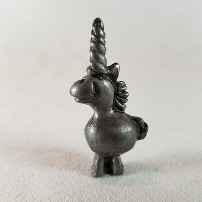 Five Pewter Unicorns