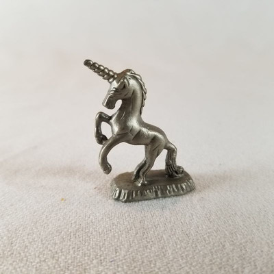 Five Pewter Unicorns