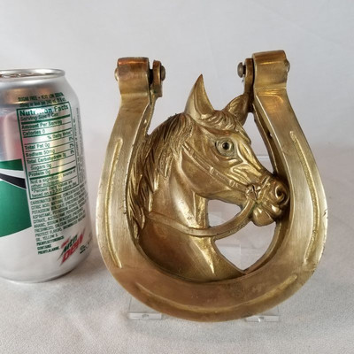 Brass Horse Head Doorknocker