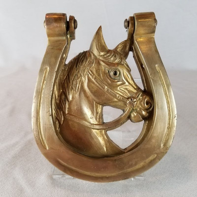 Brass Horse Head Doorknocker