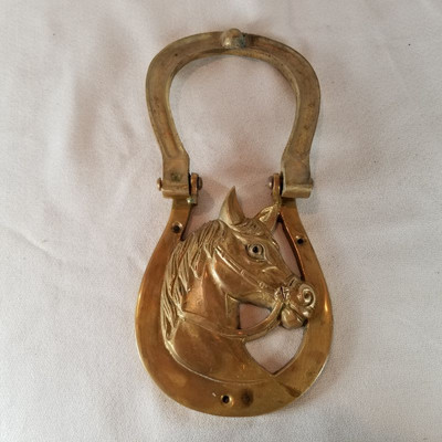 Brass Horse Head Doorknocker