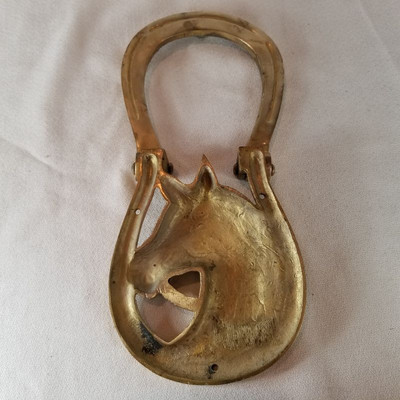 Brass Horse Head Doorknocker