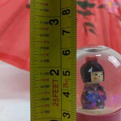 Asian Umbrella & Small Snow Globe
