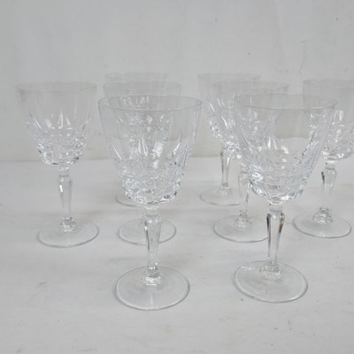 Glasses, Set of 8 - One Chipped