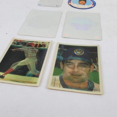 5 Holographic Baseball Cards, 1 Circle Mark McGwire