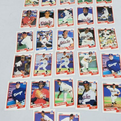 27 Chicago Sox Baseball Cards, Kleer '90