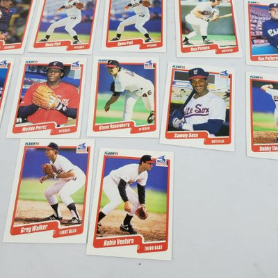 27 Chicago Sox Baseball Cards, Kleer '90
