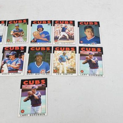 11 Cubs Baseball Cards