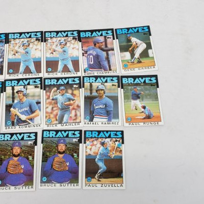 13 Braves Baseball Cards