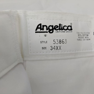 NWT Angelica White Dress Pants Size 34XX & Under Armor Short Sleeve Shirt Size L