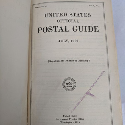 U.S. Official Postal Guilde, July 1951