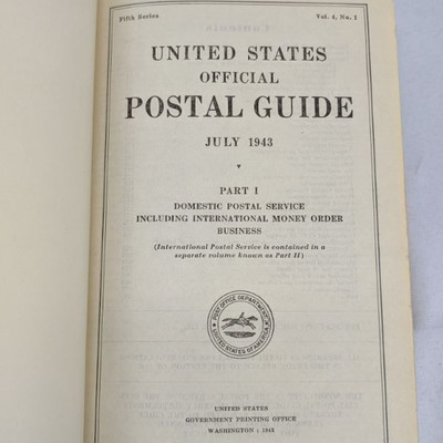 U.S. Official Postal Guilde, July 1943