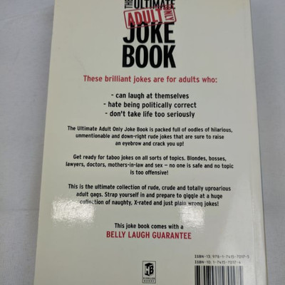 The Ultimate Joke Book Adult Only, Large Paperback