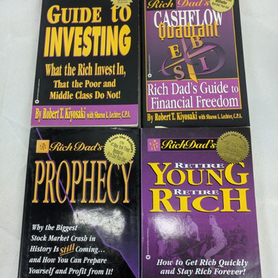 4 Rich Dad's Books, Qty 4