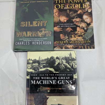 3 Books: Silent Warrior - The World's Great Machine Guns