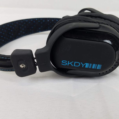 Skullcandy Corded, Padded Headphones, Black with Blue, Work