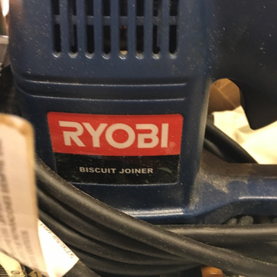 Lot 62 - Ryobi Biscuit Joiner and Biscuits 