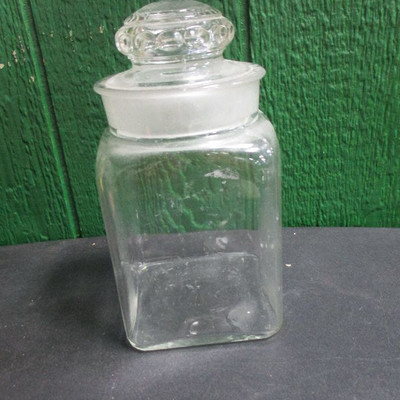 Square Glass Jar Container 