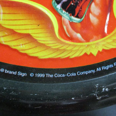 1999 Coca Cola Pause...Go Refreshed Embossed Metal Sign 
