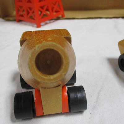 Mattel Wooden Toy Vehicle Construction Trucks