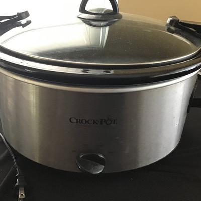 SILVER CROCK POT