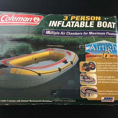 COLEMAN 3 PERON INFLATABLE BOAT