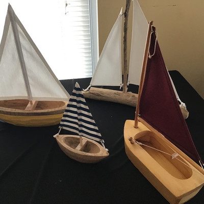 COLLECTION OF WOODEN BOATS