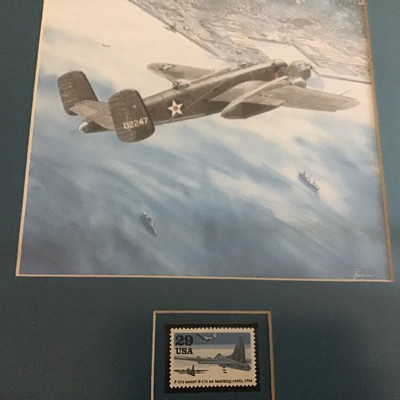 B-17 BOMBING RAIDS FRAMED ART