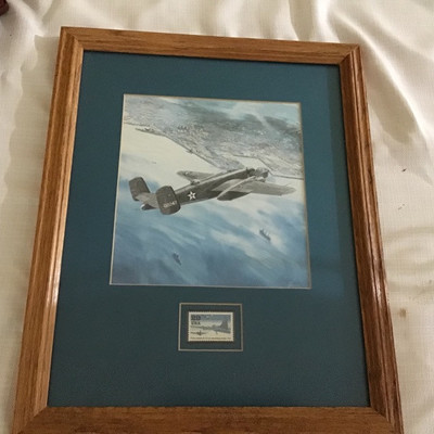 B-17 BOMBING RAIDS FRAMED ART
