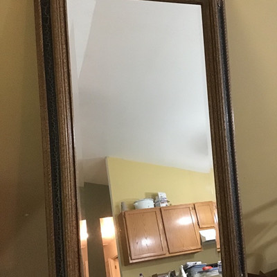 WALL MIRROR, GOLD/BLACK