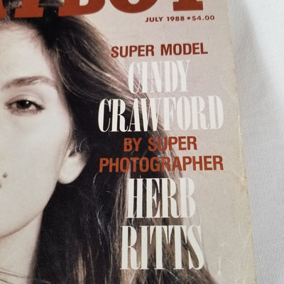 Playboy Magazine Featuring Cindy Crawford 1988