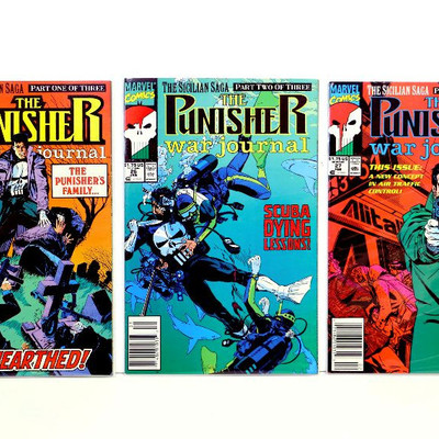 The PUNISHER War Journal #25 26 27 28 29 30 Marvel Comics 1990/91 NM