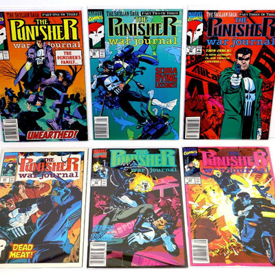The PUNISHER War Journal #25 26 27 28 29 30 Marvel Comics 1990/91 NM