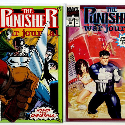 The PUNISHER War Journal #34 37 38 39 40 Marvel Comics 1991/92 NM